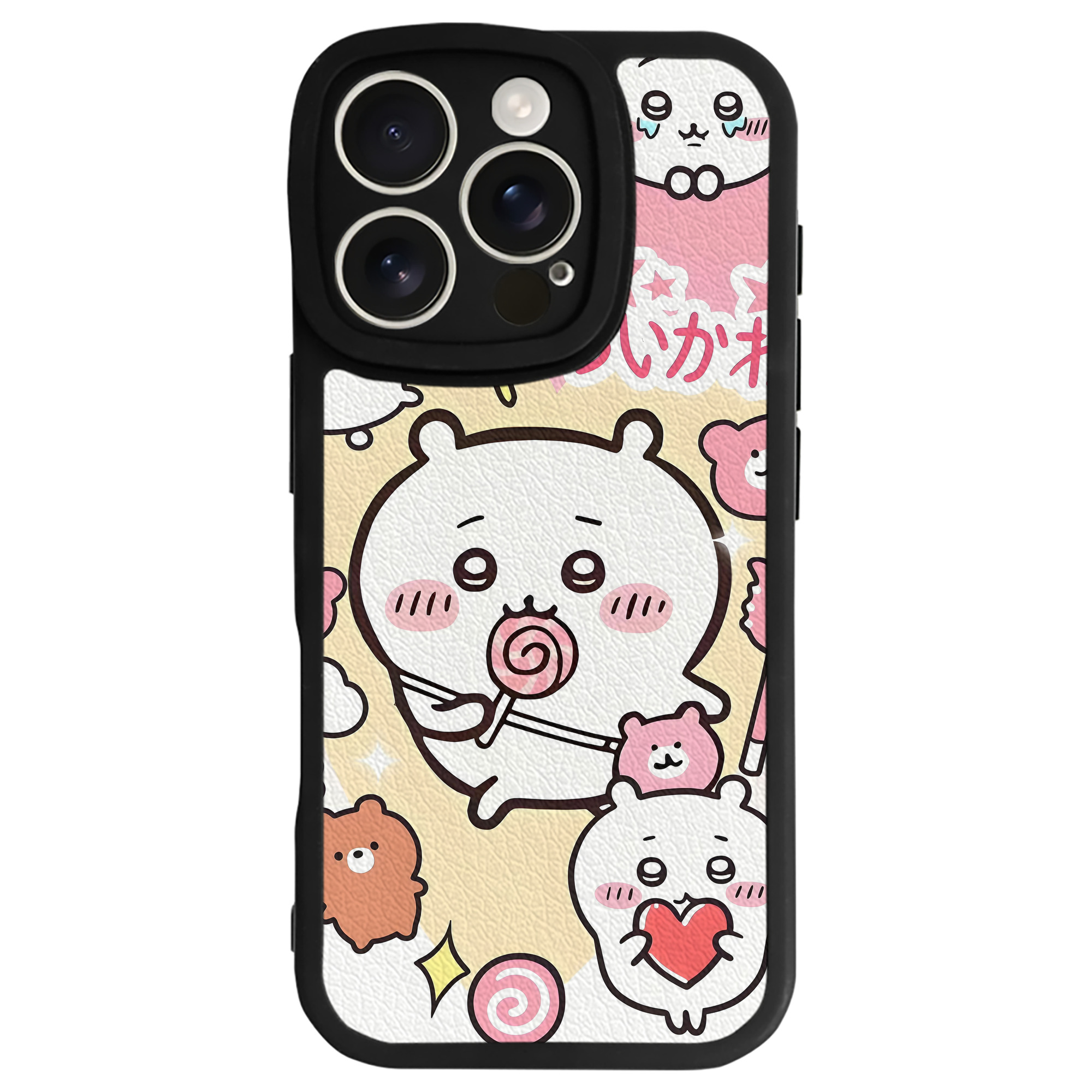 （画像用） ちいかわ Chii-kawa 【iPhone 16シリーズ対応】シリコンスマホケース（レザー調） 材質：シリコン